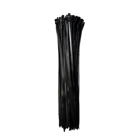 18-in Black UV Resistant 120-lb. Heavy Duty Nylon Ties 100PK